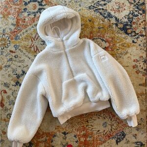 Alo yoga half zip sherpa hoodie